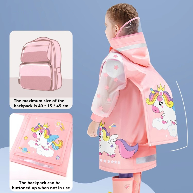 Camping Rain Poncho - أطفال معطف واق من المطر مقاوم