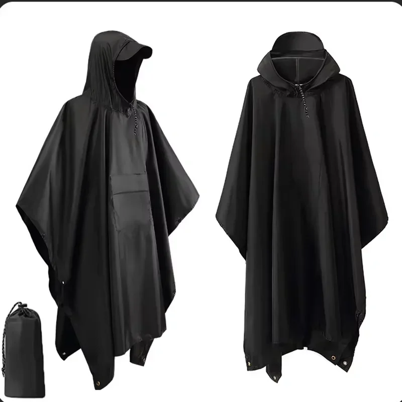 Camping Rain Poncho - معطف مطر متعدد الاستخدامات 3 في