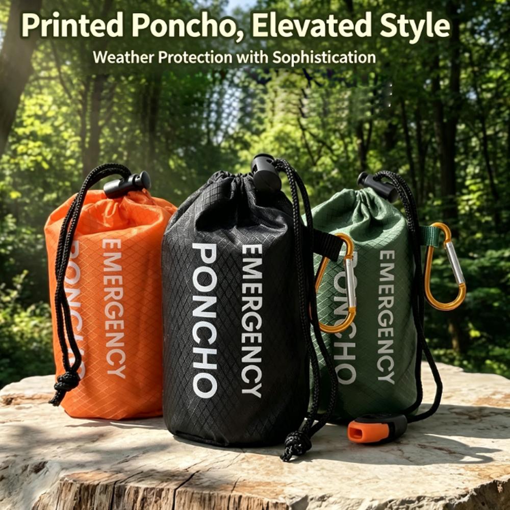 طقم معطف واقٍ من المطر للطوارئ - مراجعة Camping Rain Poncho وسعره
