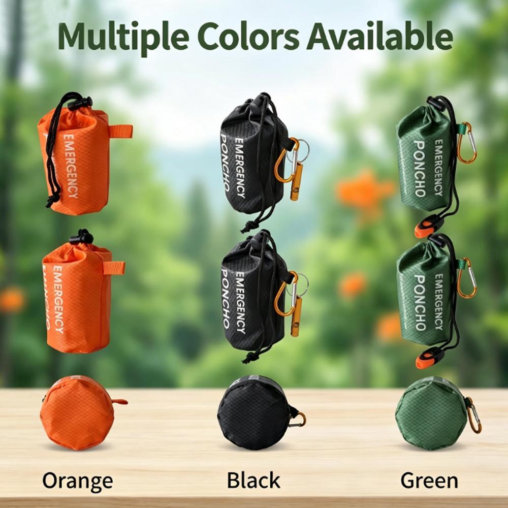 طقم معطف واقٍ من المطر للطوارئ - مراجعة Camping Rain Poncho وسعره