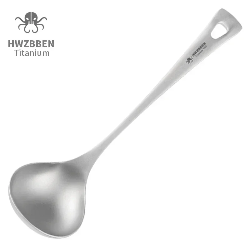 HWZBBEN-ملاعق حساء التيتانيوم  - مراجعة Outdoor Camping Dining Set وسعره