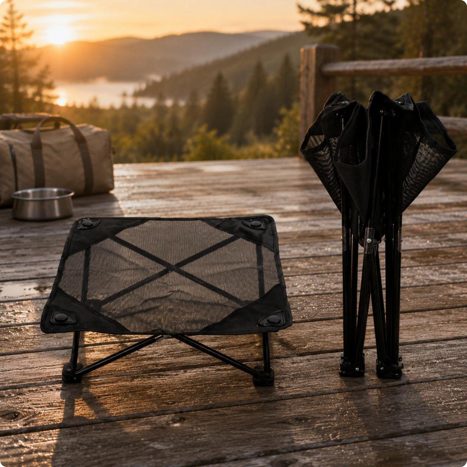 منصة استراحة خارجية مرتفعة للح - مراجعة Bed Outdoor Camping وسعره