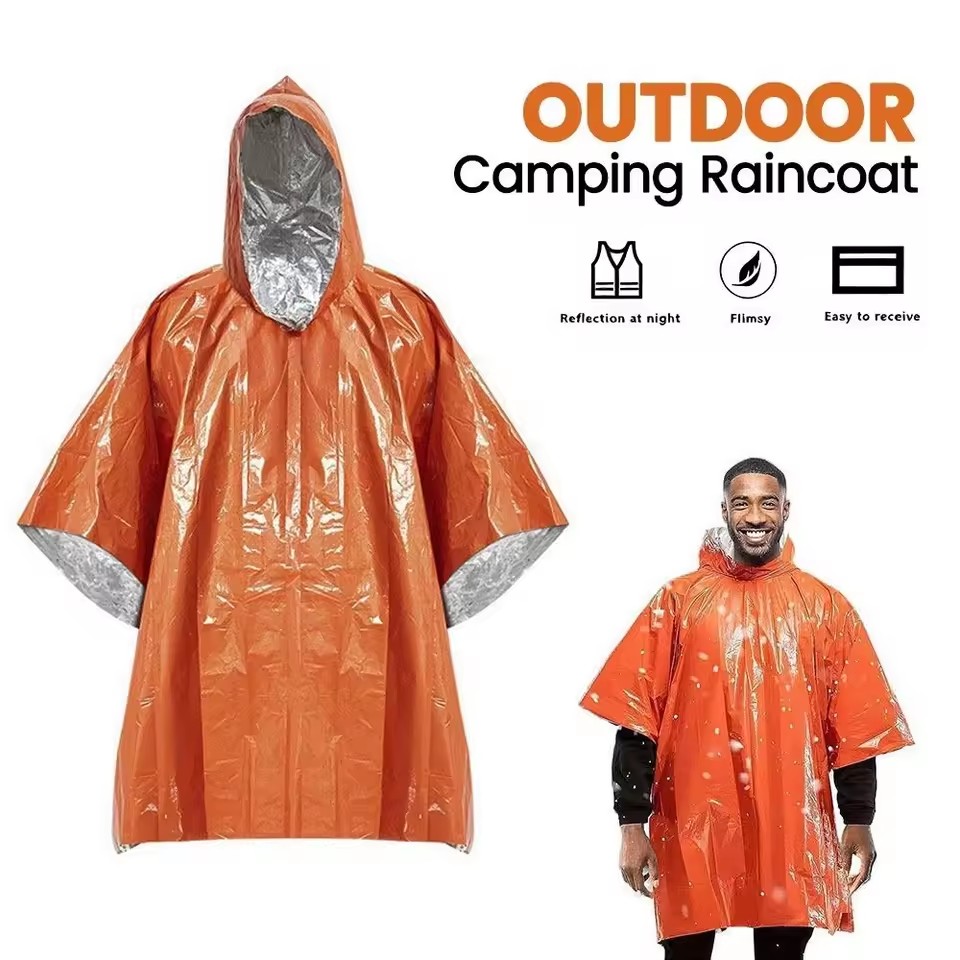 قطعة واحدة/قطعتان من معطف المط - مراجعة Camping Rain Poncho وسعره