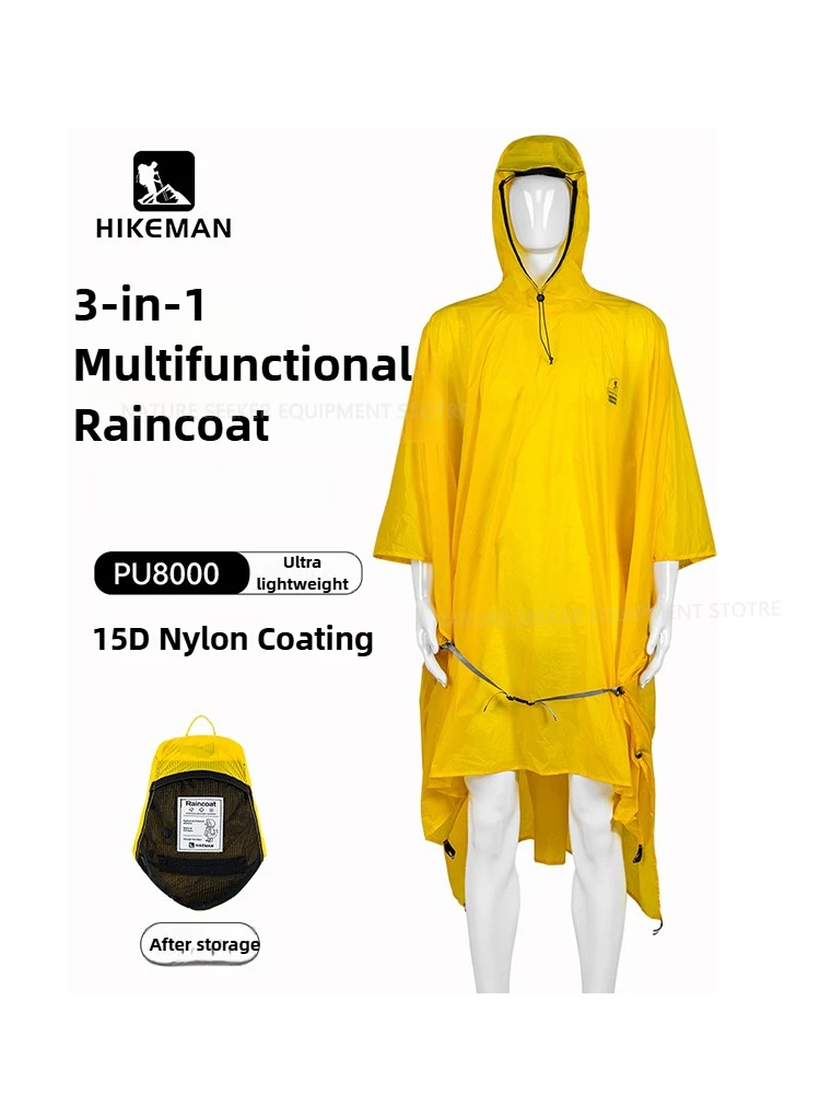 15D/210T معطف واق من المطر مقا - مراجعة Camping Rain Poncho وسعره